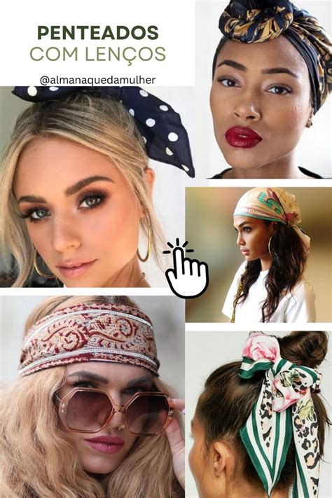 Lenço Cabelo Como Amarrar - Penteados com lenço | Amarrar lenço, Lenço no cabelo