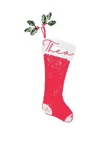 Personalised Christmas Stockings Print – Style 3 | Aca-Creative