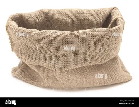 empty sack isolated on white background Stock Photo - Alamy