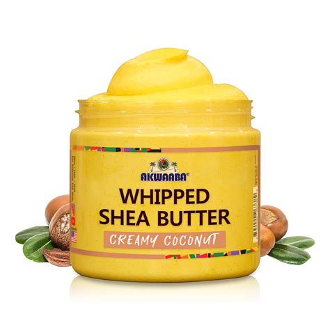 Amazon.com : AKWAABA Whipped Shea Butter(Creamy Coconut) 12oz