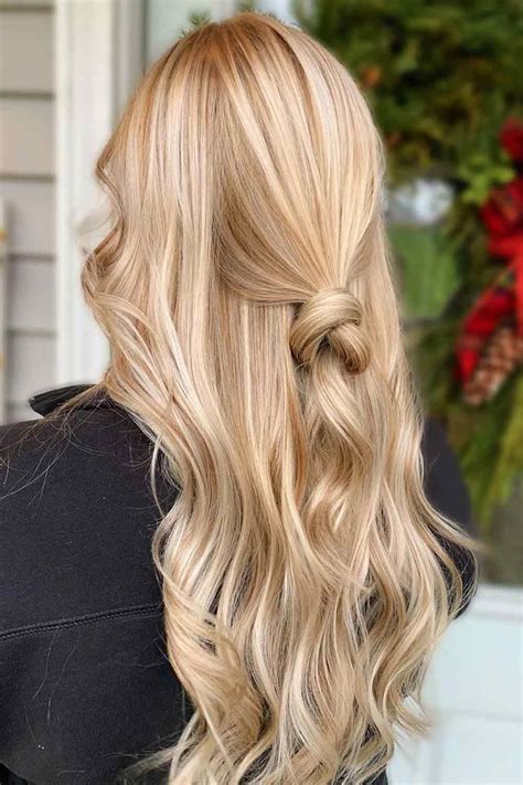 warm honey blonde hair