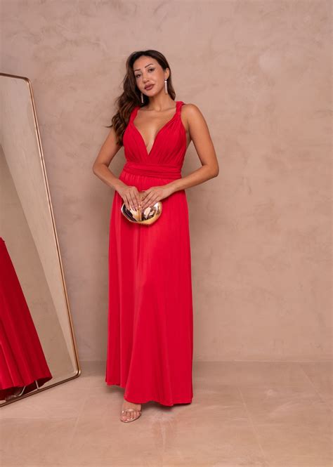 Vestidos De Festa Longo Vermelho - Vestido Longo de Festa Multiformas Vermelho | Cia do Vestido - Os ...