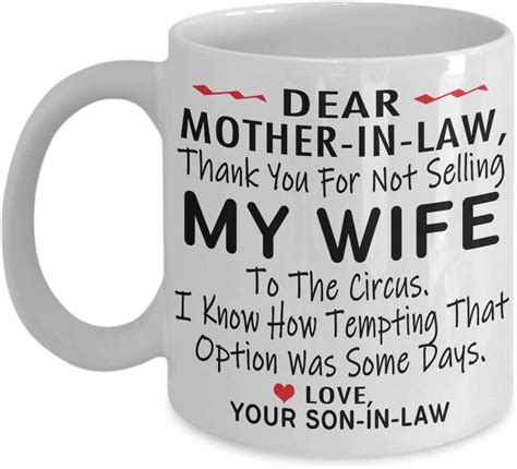 Dear Mother-In-Law Thank You For Not Selling My Wife To The Circus