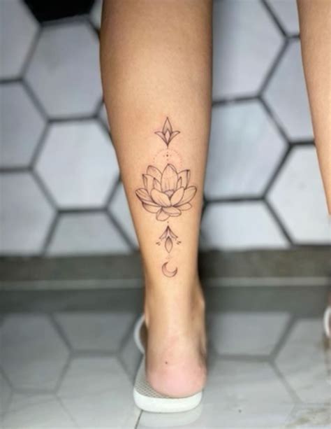 Tatuagens Pequenas Na Perna - Tatuagem Na Perna Delicada Feminina