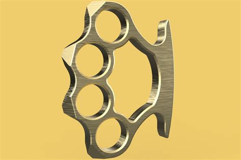 brass knuckles hand knuckle duster  defense fist load grip