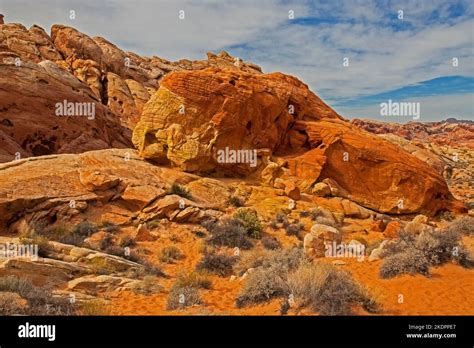 interesting multi coloured rock formations   valley  fire state