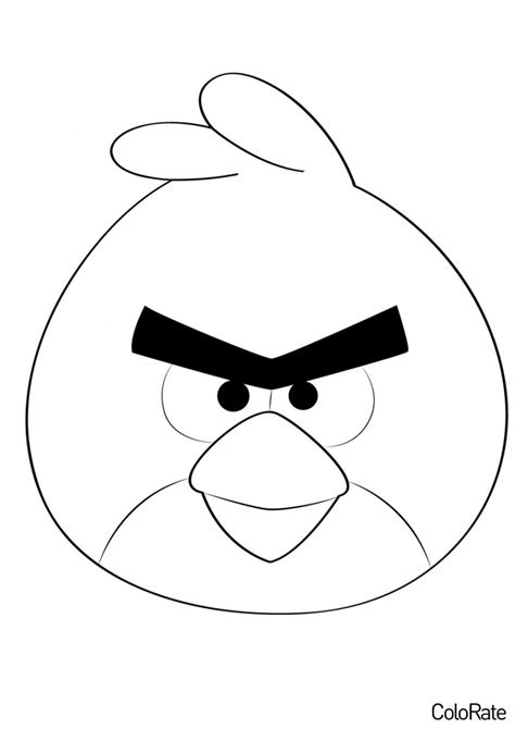 Раскраски Angry Birds распечатать на А4 и скачать бесплатно