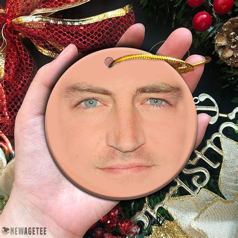 Friends TV Show Chandler Bing Face Christmas Ornament Funny Holiday Gift