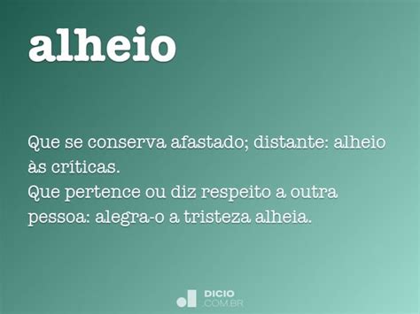 O Que Significa Alheio