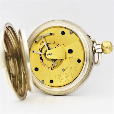 ROTHERHAMS Silver Pocket Watch - Ashton-Blakey Vintage Watches