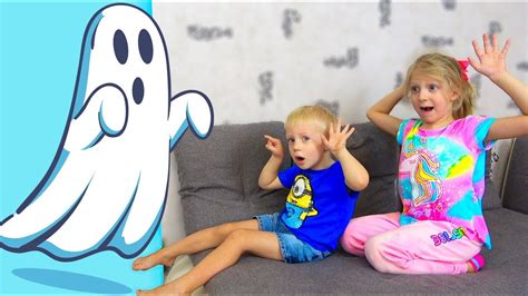 Milana and Danya Playing Family hide and seek with Ghost - YouTube