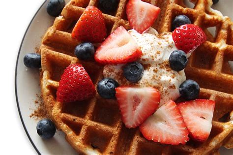 High Protein Flax Waffles Recipe (So Good!) - 12 Minute Athlete | High ...