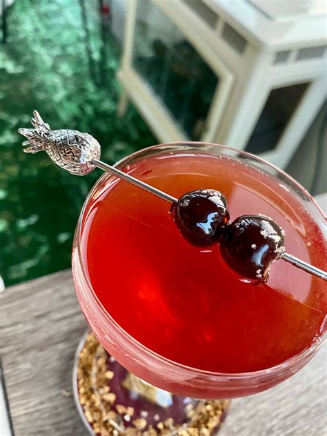 "Bakewell Tart-ini", A Delicious Cherry Almond Gin Cocktail