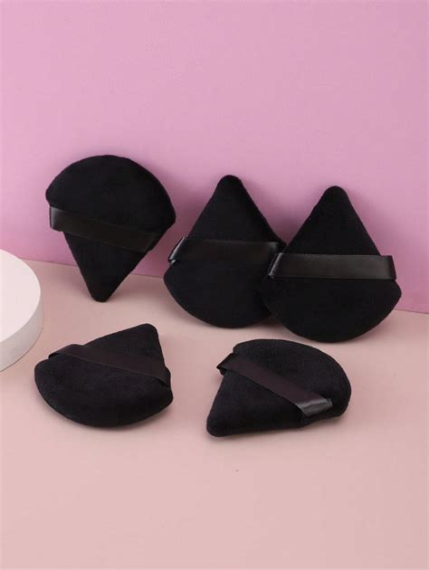 triangle shaped powder puff set pcs belle amore
