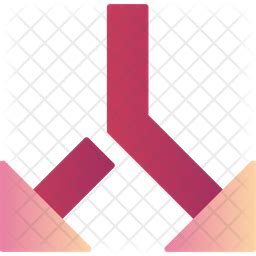 split arrows icon   gradient style