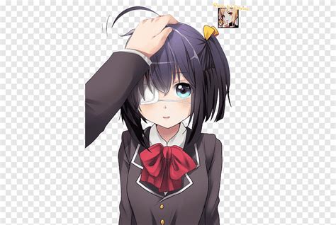 love chunibyo delusions anime eyepatch manga catgirl koi purple