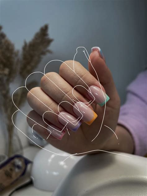 ЦВЕТНОЙ ФРЕНЧ | Instagram nails, Nail art designs diy, Nail logo