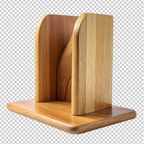 Empty wooden bookend | Premium AI-generated PSD