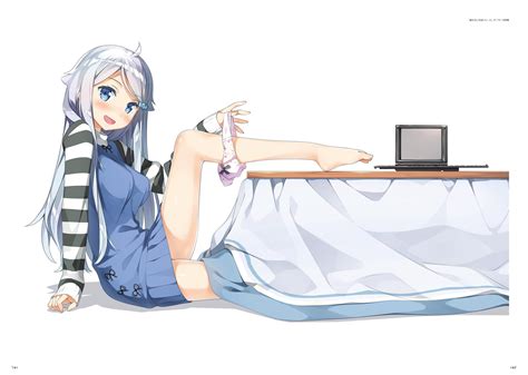 Kantoku, anime girls, Imouto sae Ireba Ii., dress, panties down, Kani
