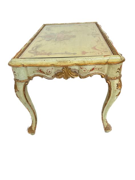 1920s Italian Painted Coffee Table For Sale at 1stDibs | painted coffee