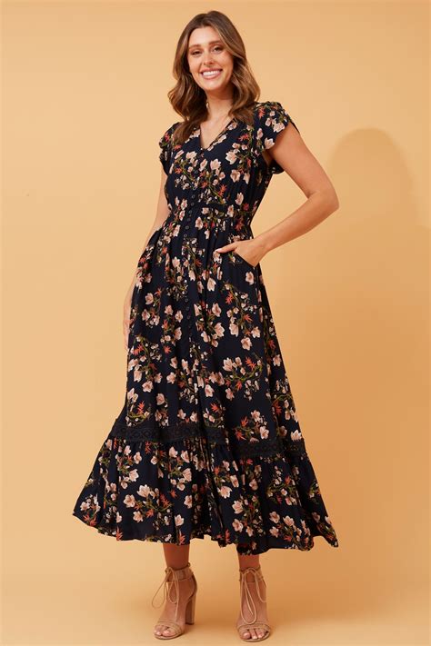 Morocco floral maxi dress & Buy Online & Femme Connection