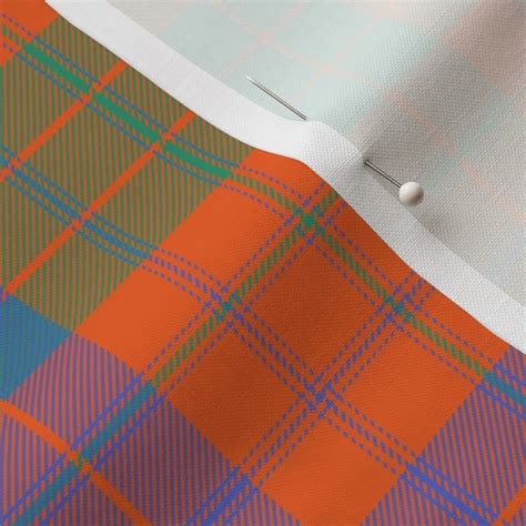 Ross clan tartan, 8" ancient colors Fabric | Spoonflower