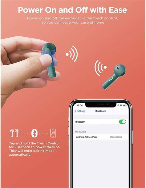 1More EO005 Omthing Airfree Pods Wireless In-Ear Earphones, 4 ENC Mic ...