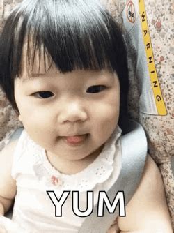 Yum Little Baby Licking Lips GIF | GIFDB.com