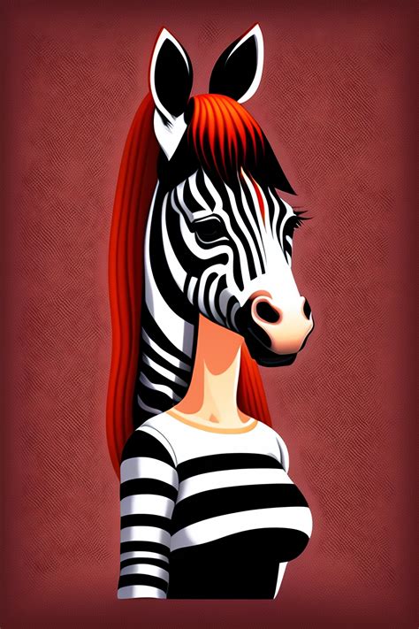 Girl Zebra Cartoon