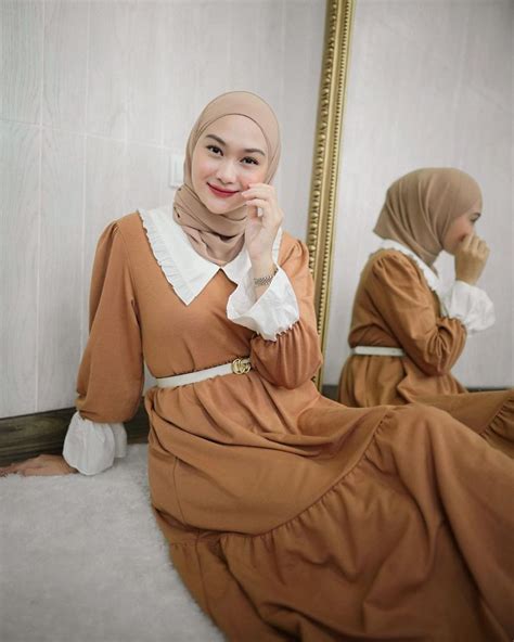 ootd vintage hijab gaya busana  klasik anggun  elegan weva