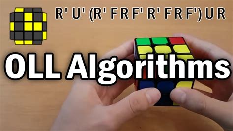 rubiks cube   oll algorithms finger tricks youtube