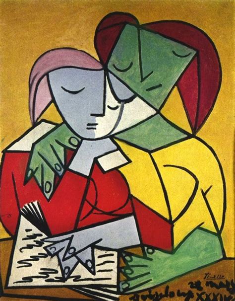 Картина Пабло Пикассо. Две читающие девушки. 1934 | Cuadros de picasso ...