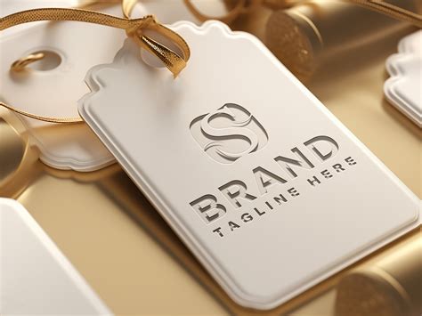 Label Price Tag Luxury Brand Mockup Psd Graphic by sakibbddot21