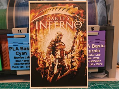 Dante's Inferno Game Poster - Hueforge Art by Lumpy3D MakerWorld ...