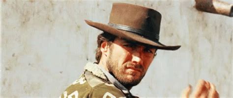 Clint Eastwood Hat Tip GIF - Hattip Cowboy Clinteastwood GIFs | Say ...