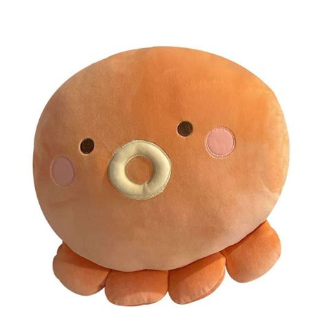 Cute Orange Octopus Stuffed Animal - PlushThis