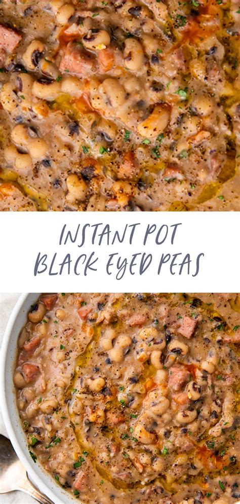 The Best EVER Instant Pot Black Eyed Peas - 40 Aprons