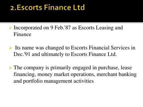 escort finance
