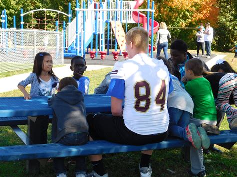 Lincoln HS Football Team at Lovejoy - Lovejoy Elementary School