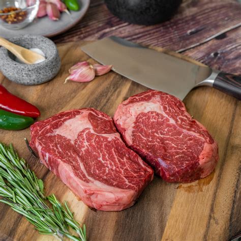 32 Day Dry-Aged Rib Eye Steaks 7oz+ / 200g+ (pack of 2) - Stilton