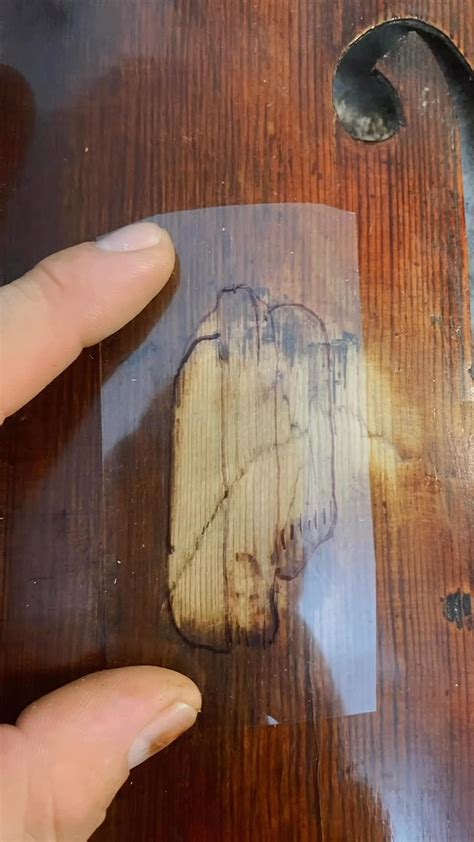 Restoration process update This gorgeous violin underwent a careful