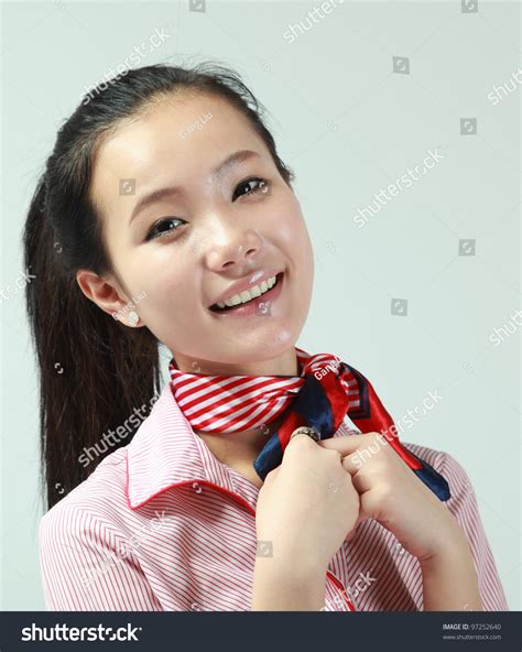 Beautiful Asian Flight Attendant Stock Photo 97252640 | Shutterstock