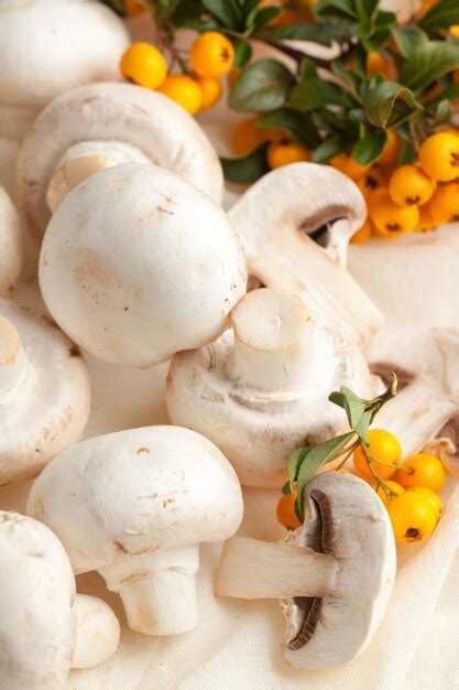 Premium Photo | Champignon mushrooms