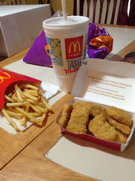 Delicious Meal at McDonald's Fast Food Restaurant
