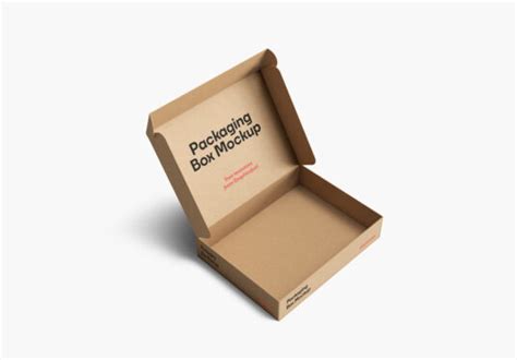 Slim Cardboard Packaging Box Mockup - Mockup World