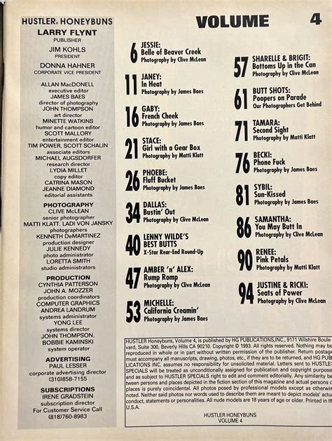 Hustler Honey Pics