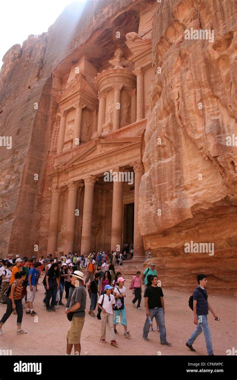 treasury petra stock photo alamy