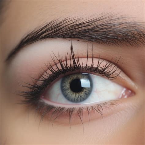 photo  natural lash lamitation premium ai generated image