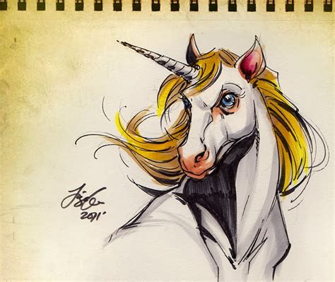 siya oum's art: Unicorn Sketch
