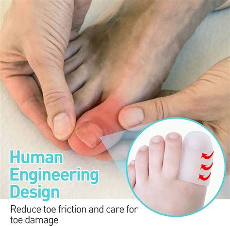silicone toe guards cut  fit toe protectors  men reduce